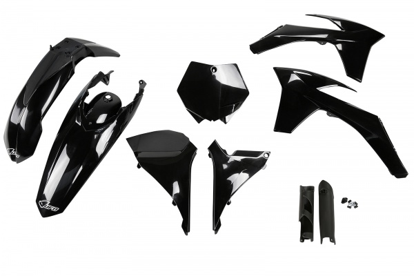 Full Plastic Kit black for Ktm SX 250 - SX 125 - SX 150 - SX-F 350 - SX-F 450 - SX-F 250 - XC 125 - XC 150 - XC-F 250 - XC 2...